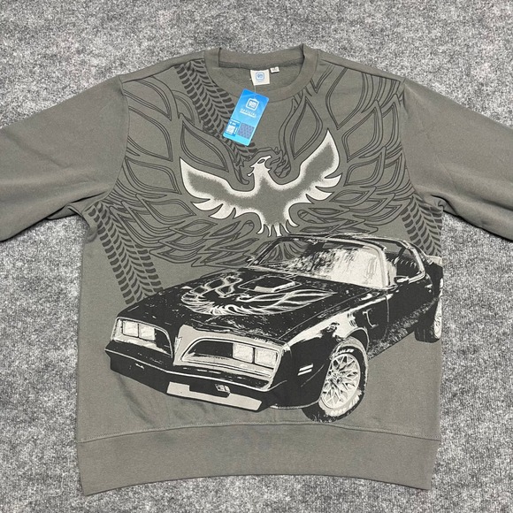 General Motors Other - Pontiac Firebird Trans Am Sweatshirt Mens Small Gray GM Official Licensed NEW